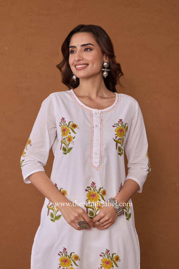 "Sana" Hand Block Printed Co-ord Set - 2pc