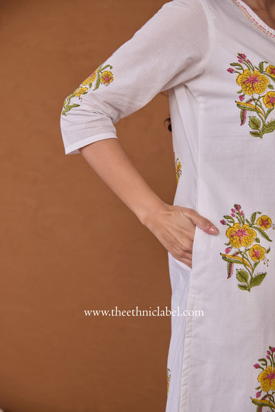 "Sana" Hand Block Printed Co-ord Set - 2pc