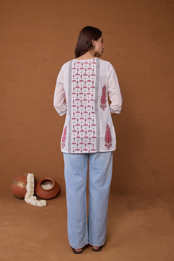 "Paak" Block Printed Cotton Short kurta