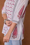 "Paak" Block Printed Cotton Short kurta