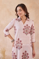 "Zimal" Hand Block Printed Cotton kurta