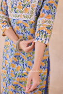 "Sravya" Hand Block Printed Cotton kurta