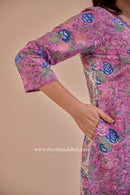 "Amara" Cotton Kurta Set with Kota Doria Dupatta (3pc)