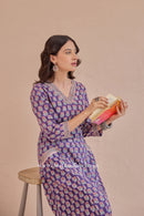 "Moksha" A Line Block printed Kurta