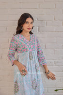 "Vyoma" Block Printed Co-ord Set (2pc)