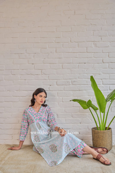 "Vyoma" Block Printed Co-ord Set (2pc)