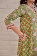 "Mehak" Cotton Kurta Set with Kota Doria Dupatta (3pc)