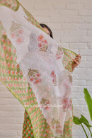 "Mehak" Cotton Kurta Set with Kota Doria Dupatta (3pc)