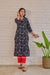 "Shyama" Hand Block Printed Scalloped Cotton kurta