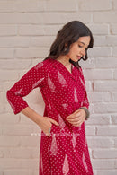 "Rudhira" Hand Block Printed Cotton kurta