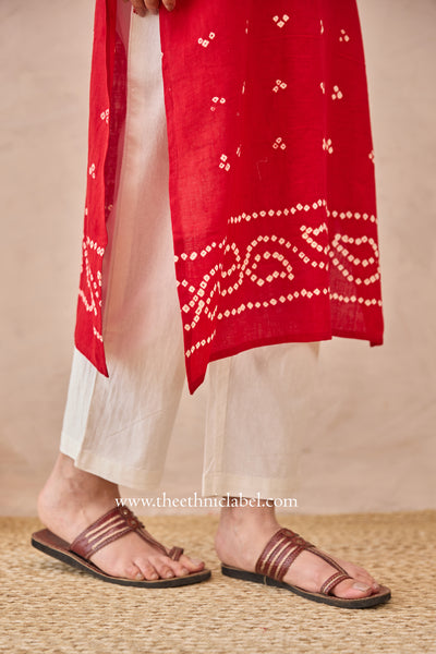 "Boond" Pure Bandhani Cotton Kurta