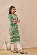 "Prakriti" Hand Blockprinted Cotton Kurta