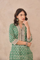 "Prakriti" Hand Blockprinted Cotton Kurta