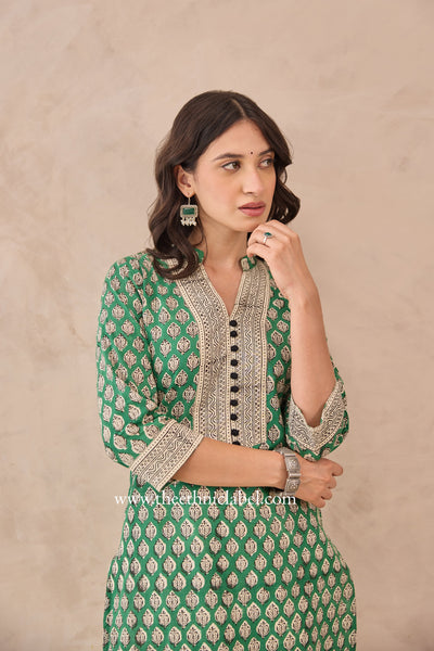 "Sreshtha" Hand Blockprinted Cotton Kurta