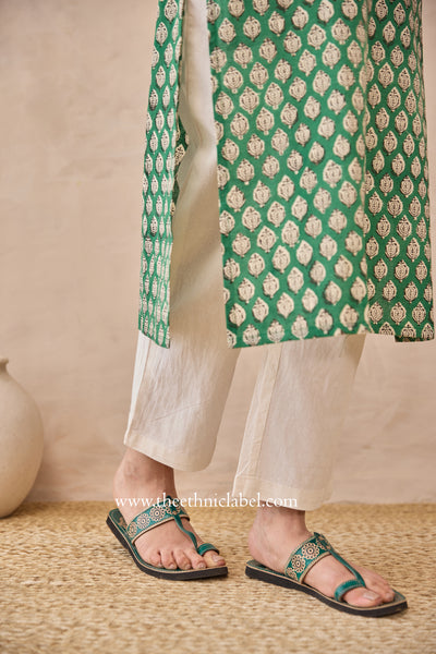"Prakriti" Hand Blockprinted Cotton Kurta