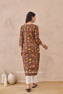 "Rukma" Hand Block Printed Cotton kurta