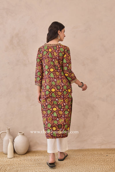 "Rukma" Hand Block Printed Cotton kurta