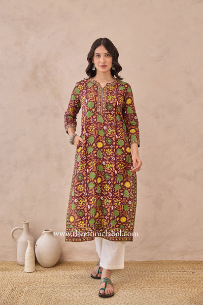 "Rukma" Hand Block Printed Cotton kurta