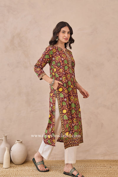 "Rukma" Hand Block Printed Cotton kurta