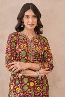 "Rukma" Hand Block Printed Cotton kurta