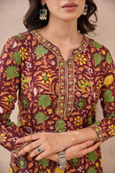 "Rukma" Hand Block Printed Cotton kurta