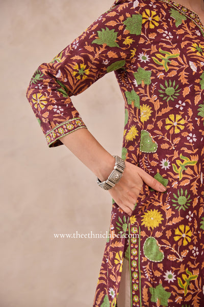 "Rukma" Hand Block Printed Cotton kurta