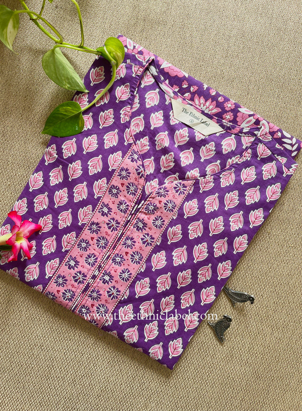 "Shyamali" Booti Printed Cotton kurta