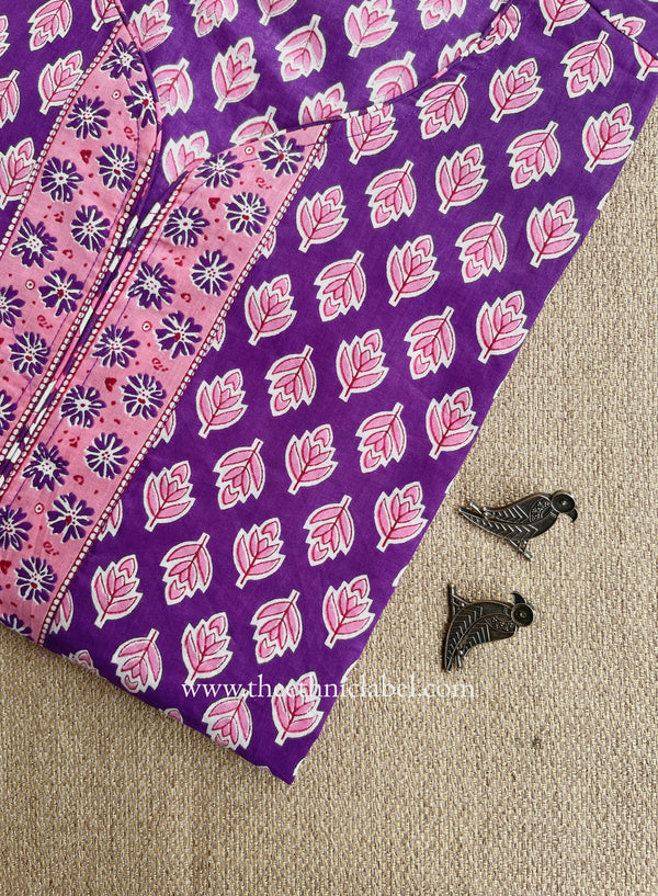 "Shyamali" Booti Printed Cotton kurta