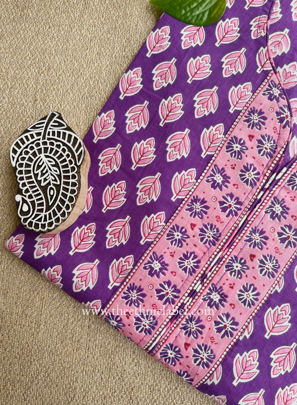 "Shyamali" Booti Printed Cotton kurta