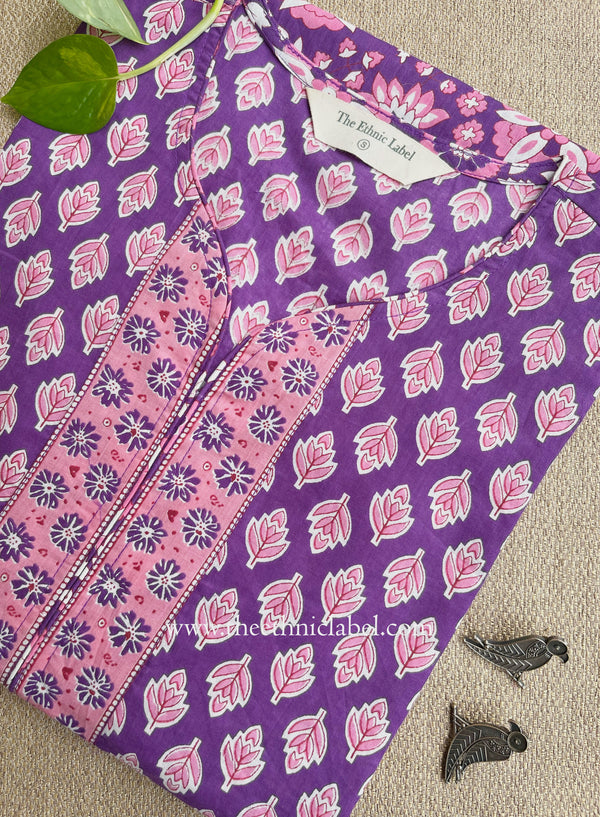 "Shyamali" Booti Printed Cotton kurta
