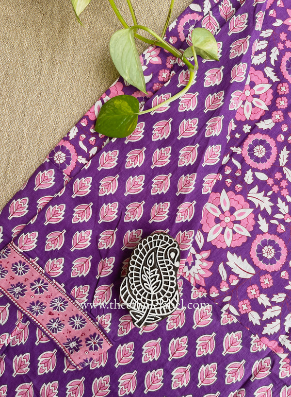 "Noorvy" Jaal Printed Cotton kurta