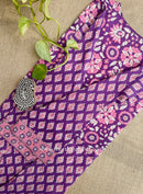 "Noorvy" Jaal Printed Cotton kurta