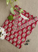 "Neerja" Hand Block Printed Cotton Co-Ord Set (2 pc)