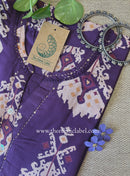 "Ruhani" Purple Printed Cotton kurta