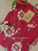 "Riwaaz" Red Printed Cotton kurta