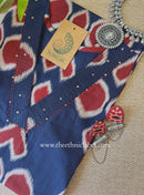 "Sifra" Blue Printed Cotton kurta