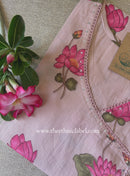 Siksha Peach Angrakha Cotton kurta