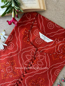 "Bindu" Bandhani Printed Cotton kurta - Big Size