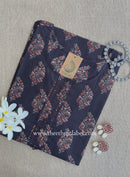 "Nagma" Black Cotton kurta - Big Size
