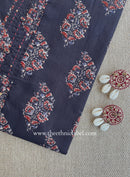 "Nagma" Black Cotton kurta - Big Size