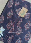 "Nagma" Black Cotton kurta - Big Size