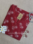 "Roojhan" Maroon Cotton kurta - Big Size