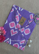 "Mandira" Purple Cotton kurta - Big Size