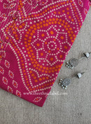 "Ritu" Rani Bandhani Printed Cotton kurta - Big Size