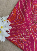 "Ritu" Rani Bandhani Printed Cotton kurta - Big Size