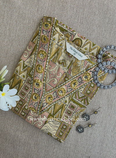 "Nivara" Hand Block Printed Bagru Cotton kurta