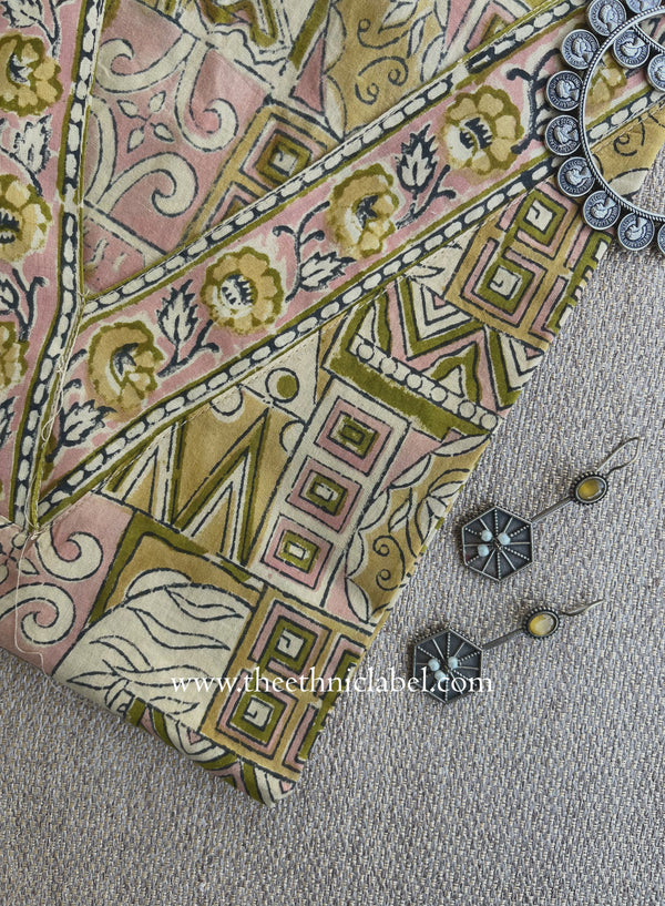 "Nivara" Hand Block Printed Bagru Cotton kurta