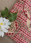 "Muskan" Hand Block Printed Bagru Cotton kurta