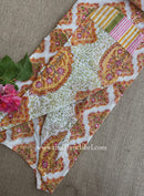 "Kesar" Hand Block Printed Cream Cotton kurta
