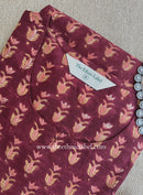 "Raunak" Hand Block Printed Maroon Cotton kurta